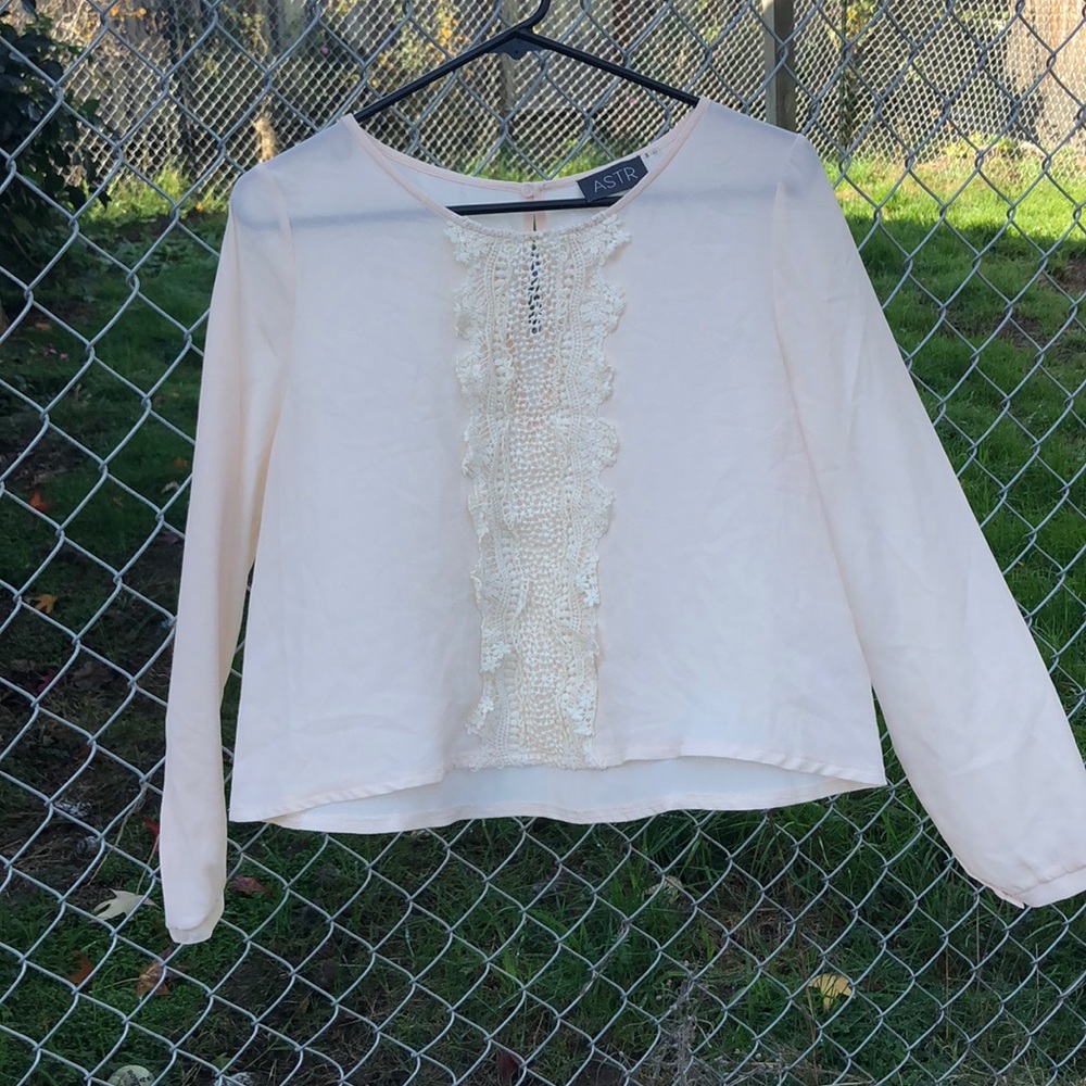 Pale Pink Sheer Blouse